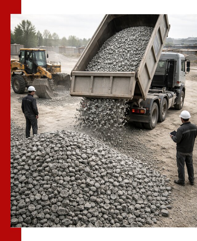 Доставка гранитного щебня фракции 20-40 в Егорьевске