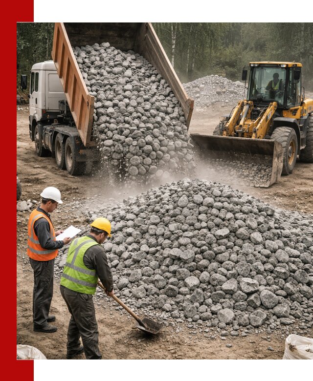 Гранитный щебень фракция 70-150 доставка в Егорьевске