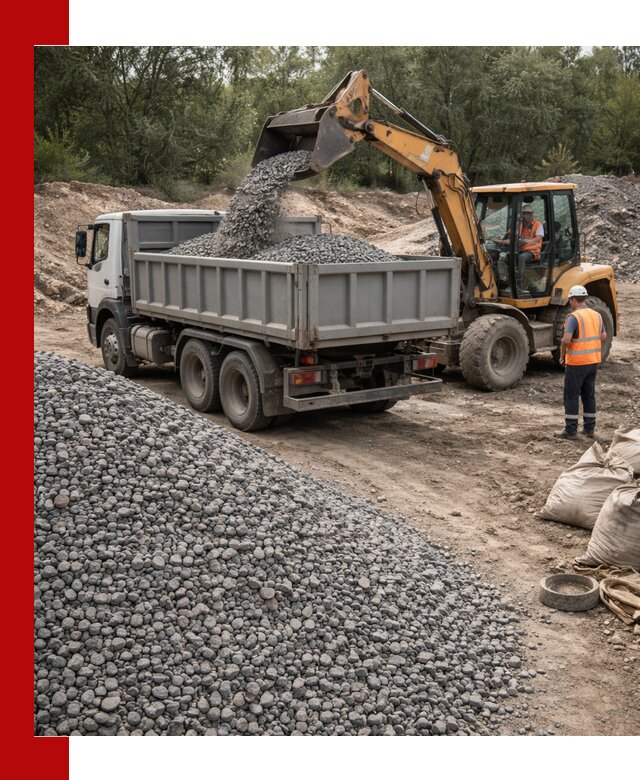 Доставка гравийного щебня в Егорьевске оптом и в розницу