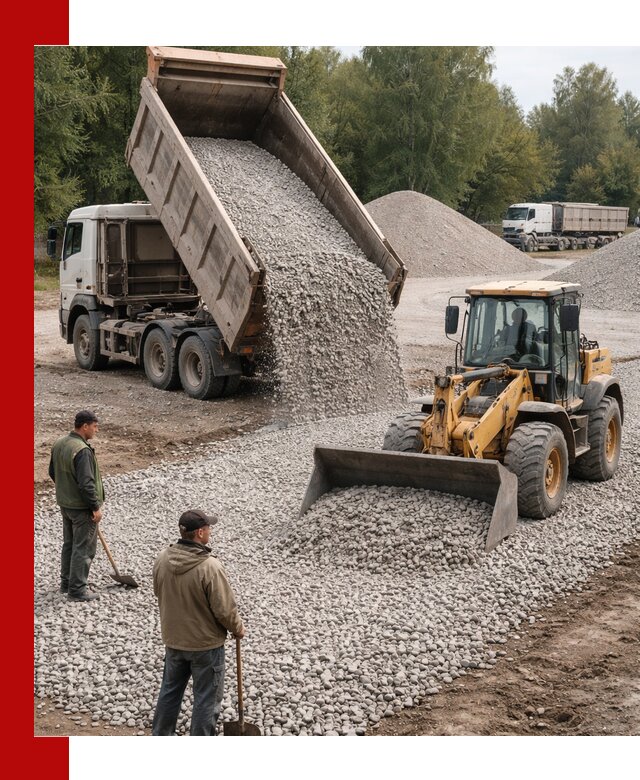 Купить гравийный щебень фракция 20-40 в Егорьевске с доставкой