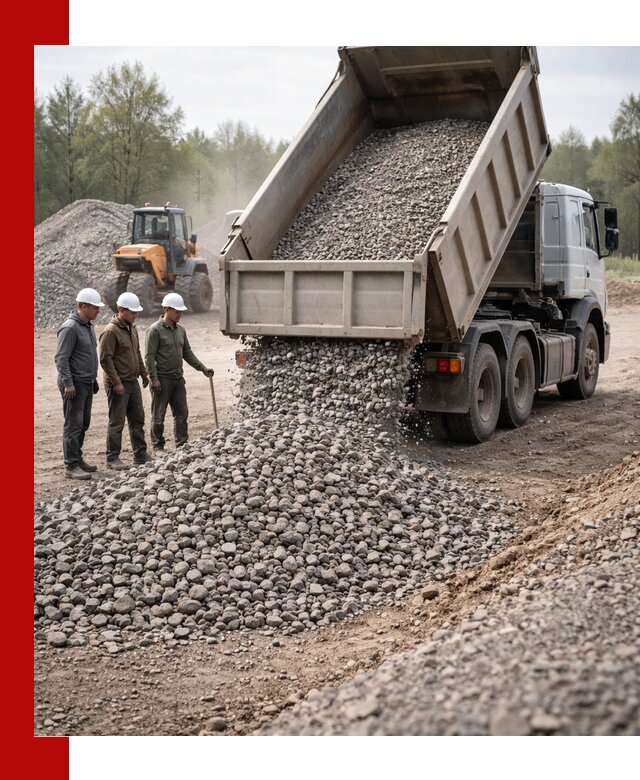 Доставка гравийного щебня фракции 70-120 в Егорьевске