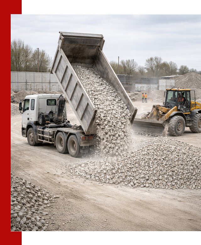 Доставка и продажа известнякового щебня в Егорьевске