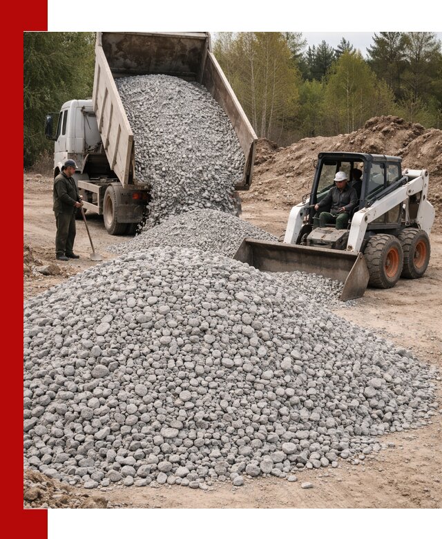 Доставка доломитового щебня в Егорьевске напрямую от карьера