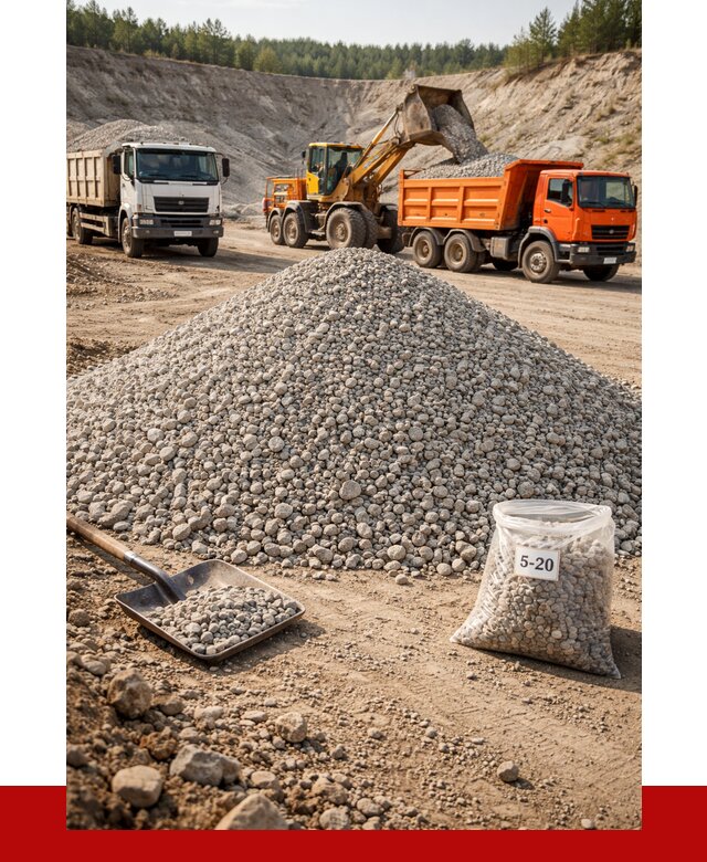 Доломитовый щебень фр. 5-20 в Егорьевске от 4253 р. | ПРОНЕРУДГрь
