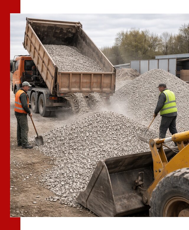 Доломитовый щебень фракции 5-20 с доставкой в Егорьевске