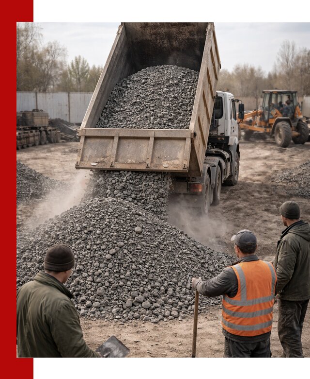 Доставка шлакового щебня в удобные сроки по выгодной цене в Егорьевске