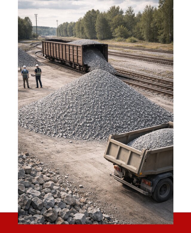 Железнодорожный щебень 20-60 в Егорьевске от 1721 р. | ПРОНЕРУДГрь