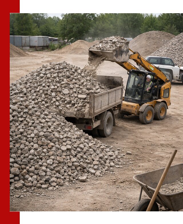 Доставка вторичного щебня в Егорьевске для строительных работ