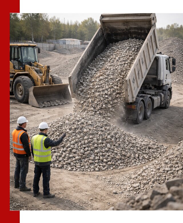 Вторичный щебень фракция 40–70 доставка в Егорьевске