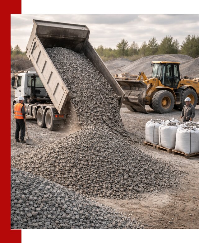 Бетонный щебень фракция 5–20 с доставкой в Егорьевске