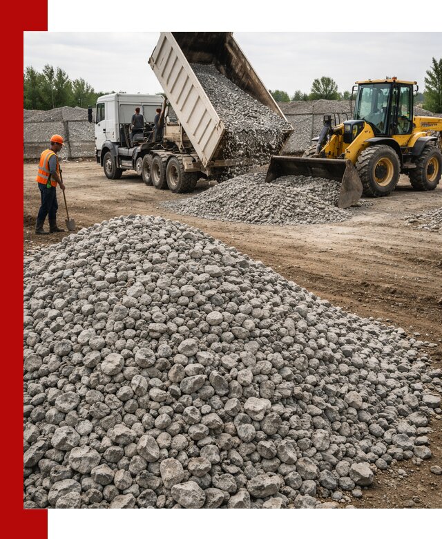 Доставка бетонного щебня фракции 40-70 в Егорьевске