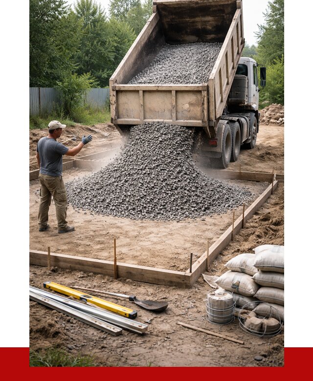 Купить щебень для фундамента в Егорьевске от 4557 р. | ПРОНЕРУДГрь