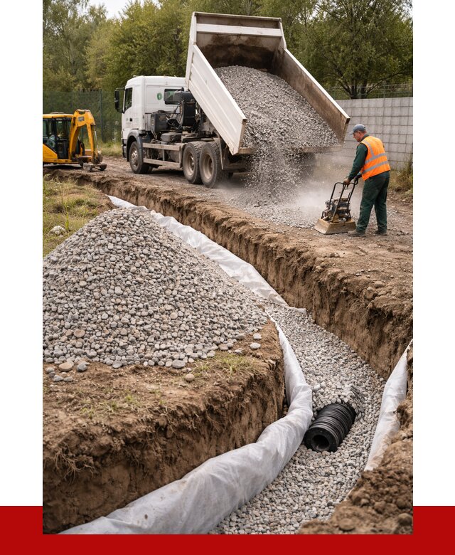 Щебень для дренажа в Егорьевске от 1873 р., ПРОНЕРУДГрь доставка