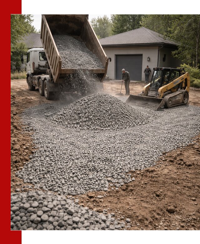 Щебень для парковки в Егорьевске: доставка и укладка качественного материала