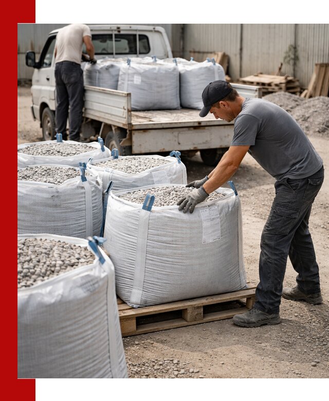 Доставка щебня в мешках по выгодным ценам в Егорьевске