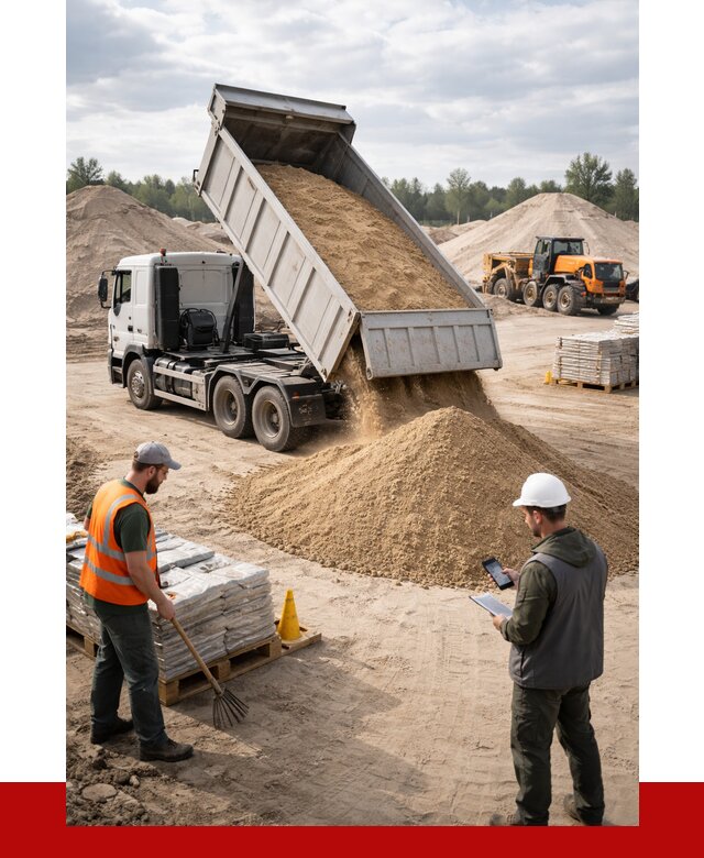 Карьерный песок с доставкой в Егорьевске от 3645 р. ПРОНЕРУДГрь