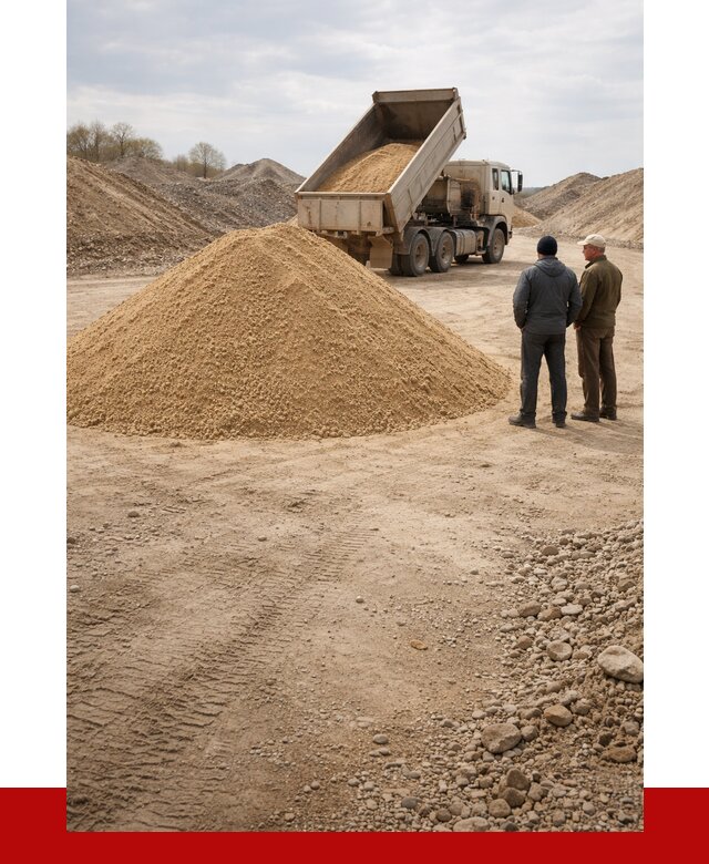 Карьерный песок крупнозернистый в Егорьевске от 8607 р | ПРОНЕРУДГрь