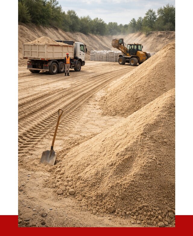 Карьерный песок мелкозернистый в Егорьевске от 9113 р. | ПРОНЕРУДГрь