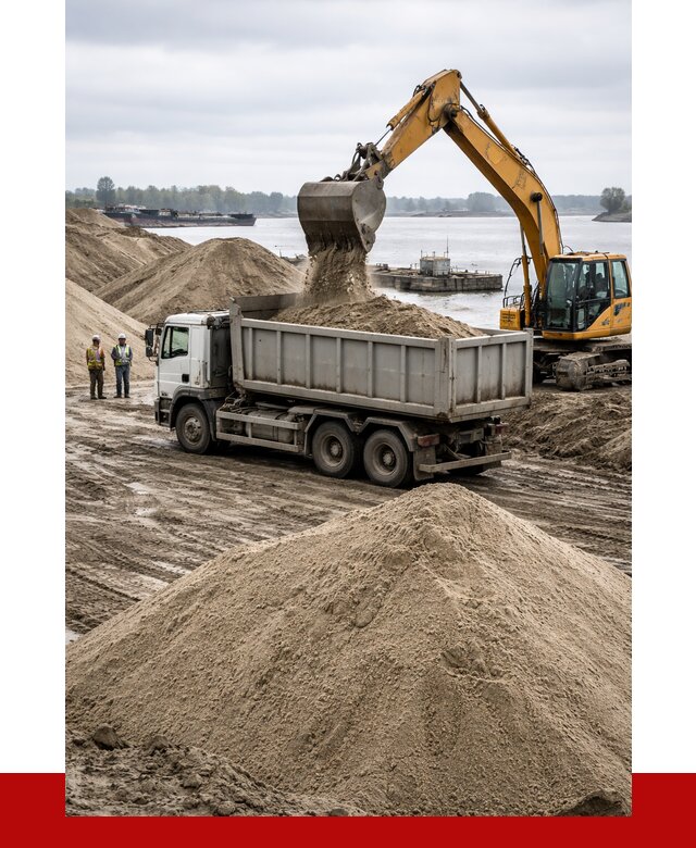 Купить речной песок навалом в Егорьевске от 1823 р., ПРОНЕРУДГрь