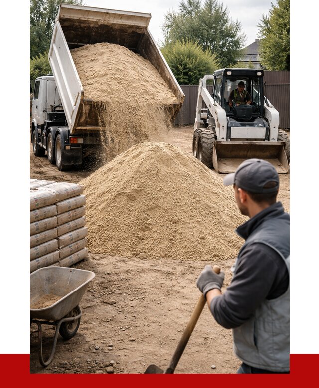Мытый речной песок с доставкой в Егорьевске от 1468 р. | ПРОНЕРУДГрь