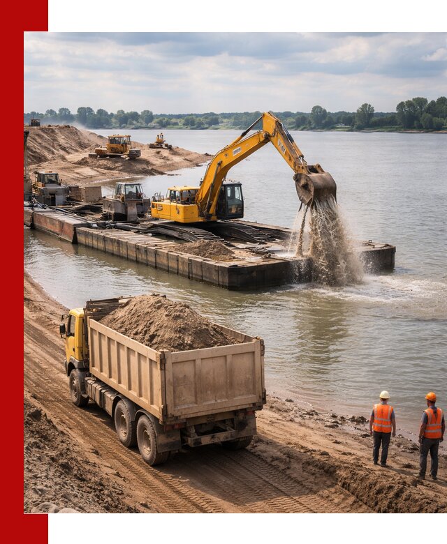 Намывной песок с доставкой в Егорьевске оптом и в розницу