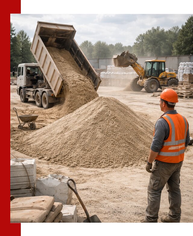 Доставка строительного песка с самосвалом в Егорьевске