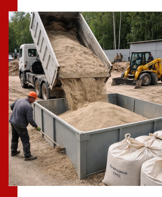 Кварцевый песок для фильтра в Егорьевске — доставка и качество