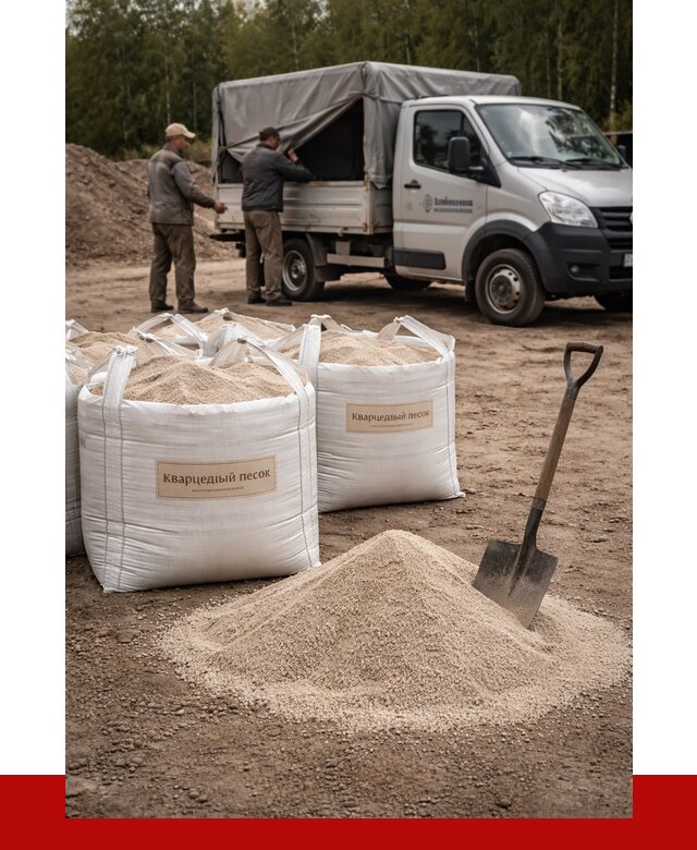 Кварцевый песок для пескоструя в Егорьевске от 4557 р. | ПРОНЕРУДГрь