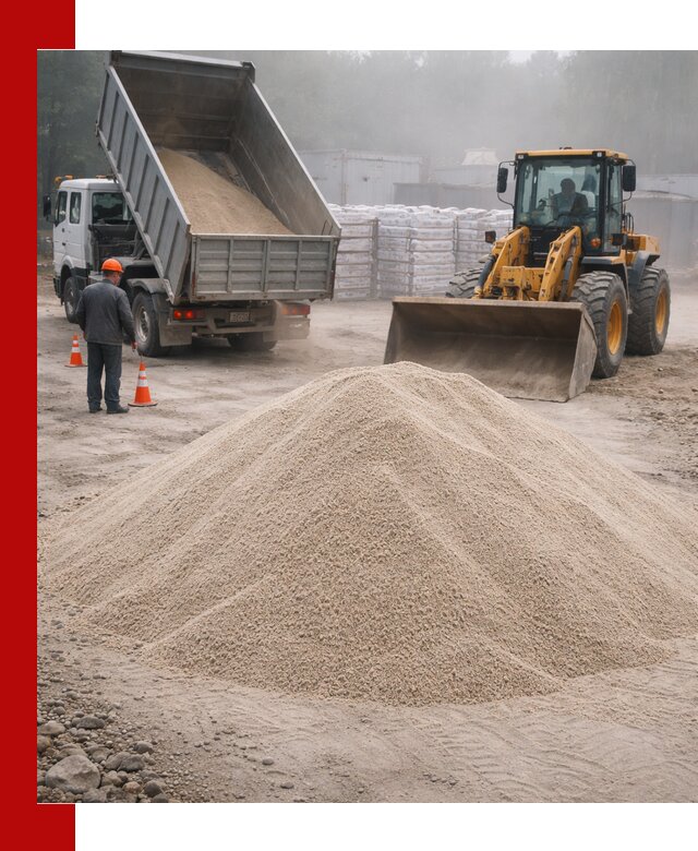 Кварцевый песок фракция 0–8 для стройработ в Егорьевске