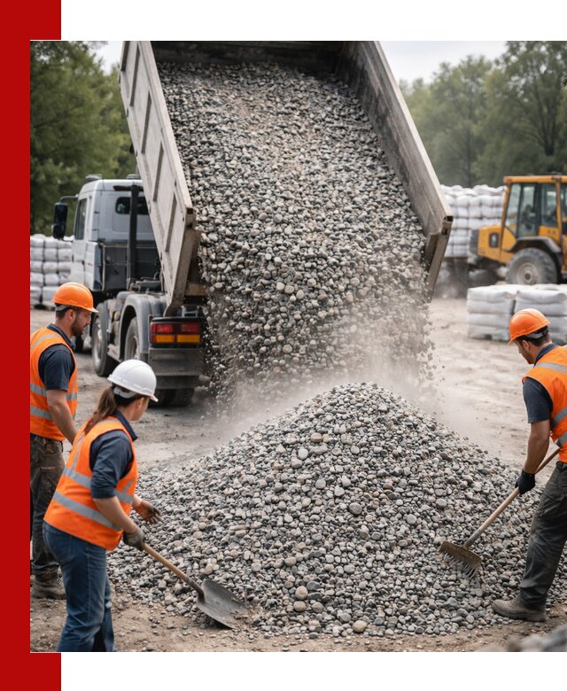 Доставка гравия и камня в Егорьевске оптом и в розницу