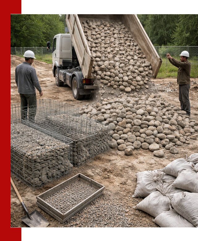 Камень для габионов фракция 70–151 в Егорьевске