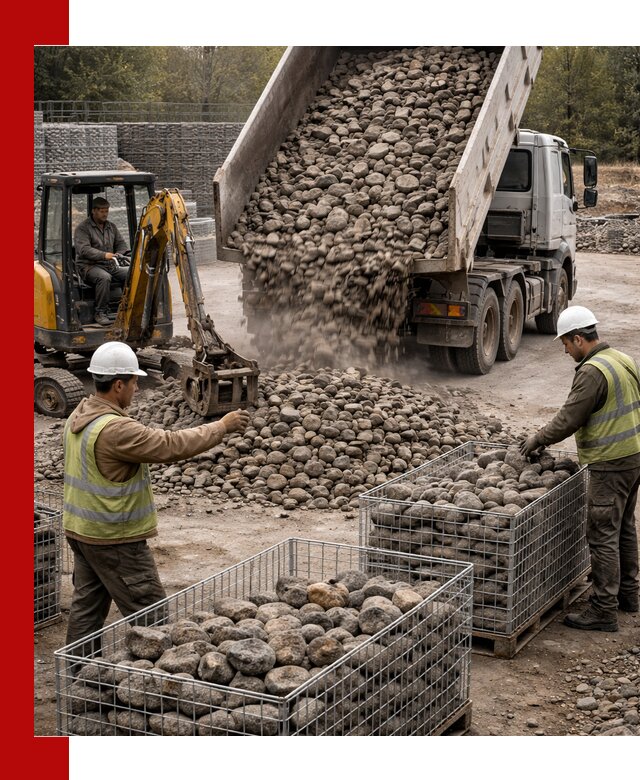 Камень для габионов фракция 100–201 в Егорьевске