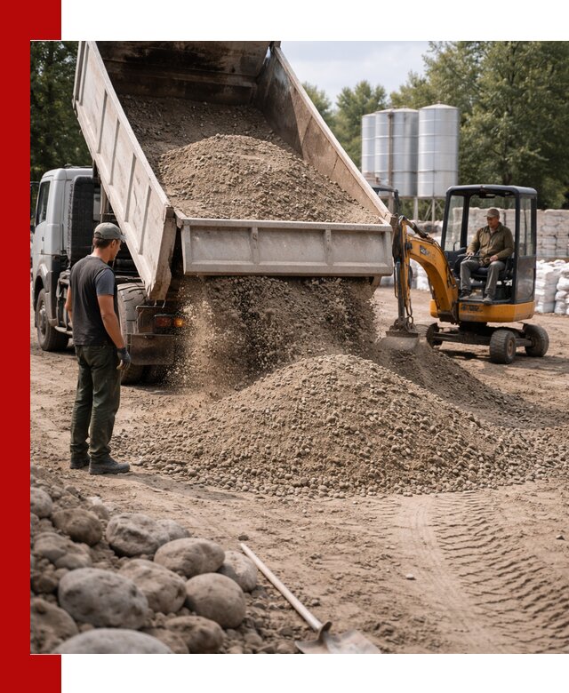 Доставка ПГС С3 в Егорьевске самосвалами и миксерами