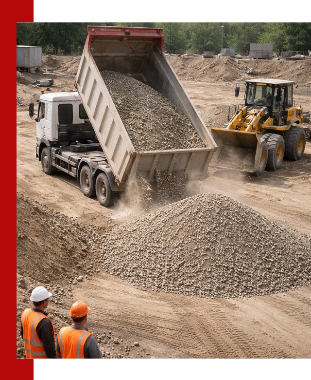 Щебень с песком (ЩГПС С2) с доставкой в Егорьевске