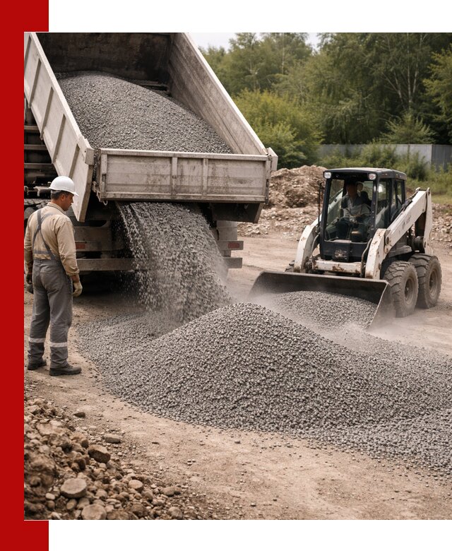 Доставка гравийного отсева 0-5 в Егорьевске оптом и в розницу