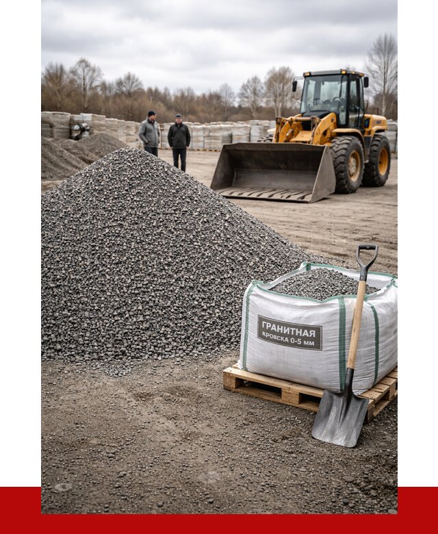 Купить гранитную крошку в Егорьевске от 4860 р. с доставкой | ПРОНЕРУДГрь