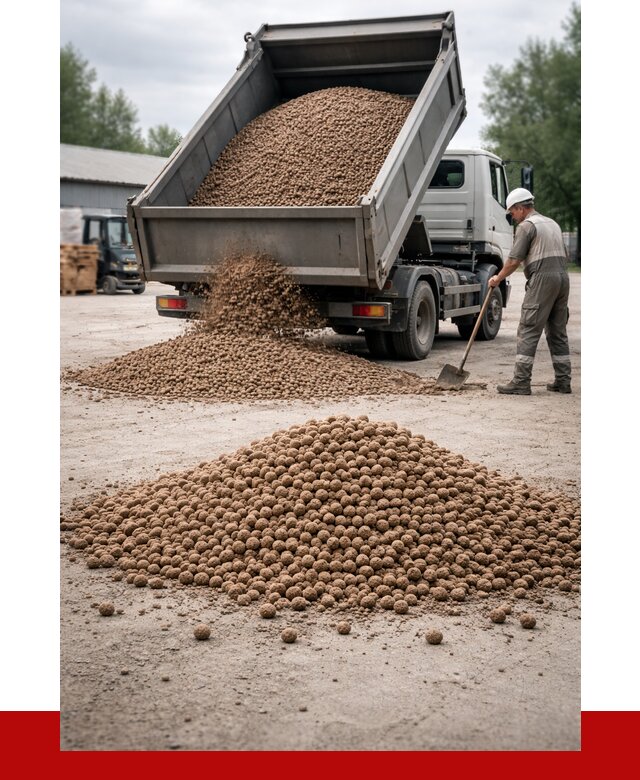 Керамзит с доставкой в Егорьевске от 4253 р. за м3 | ПРОНЕРУДГрь