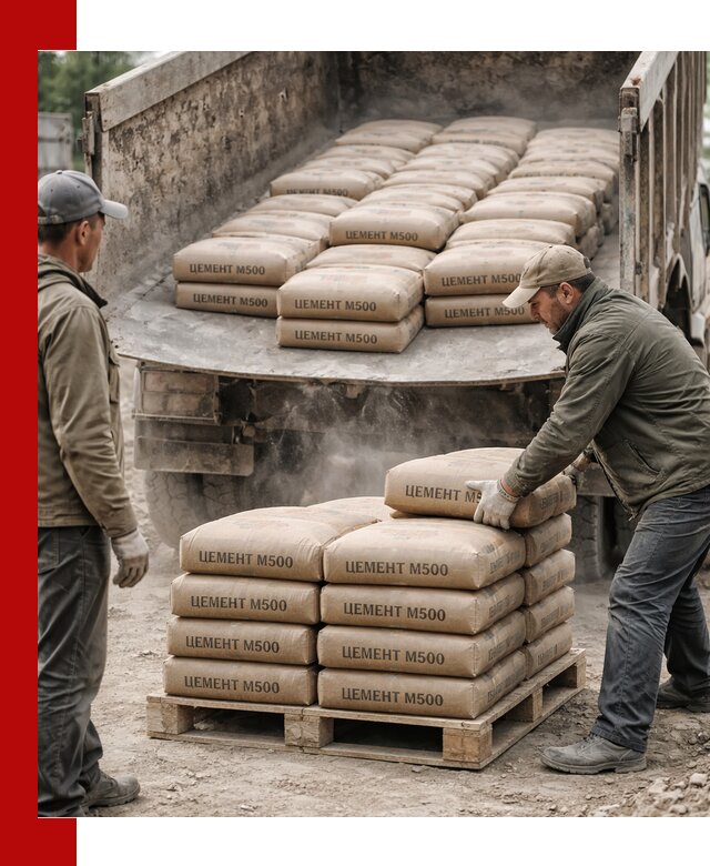 Цемент М500 с доставкой самосвалом в Егорьевске