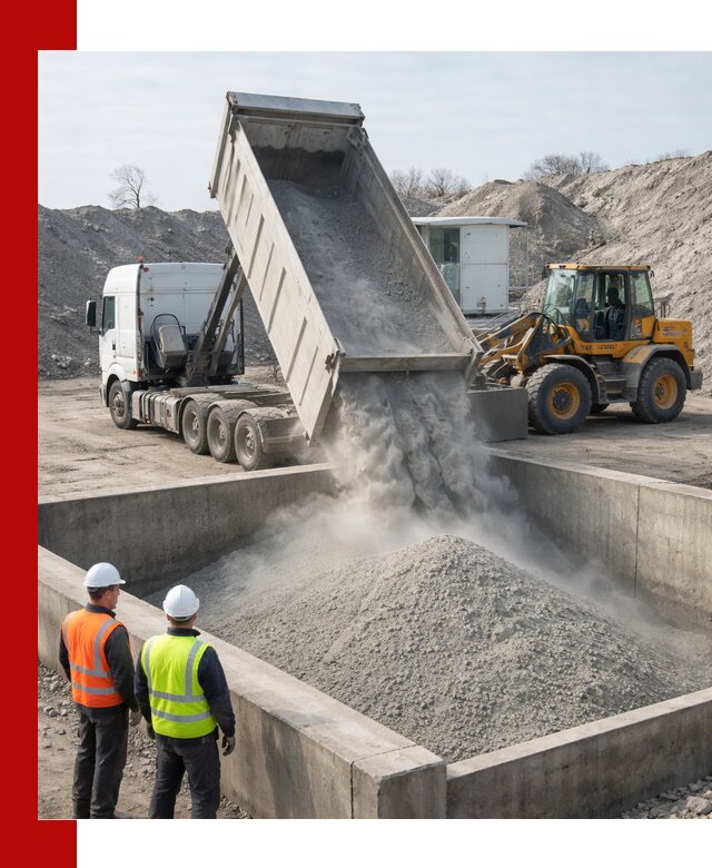 Доставка цемента навалом в Егорьевске крупными партиями