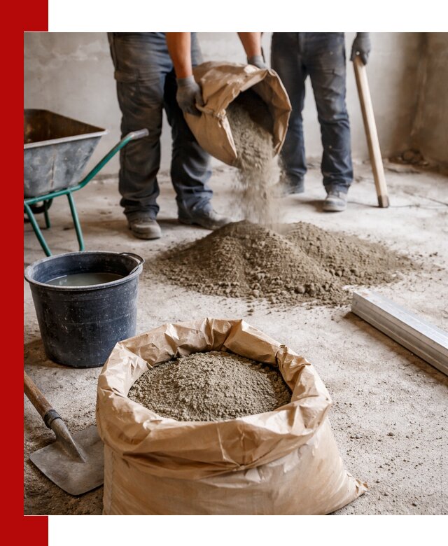 Доставка сухой смеси для стяжки в Егорьевске