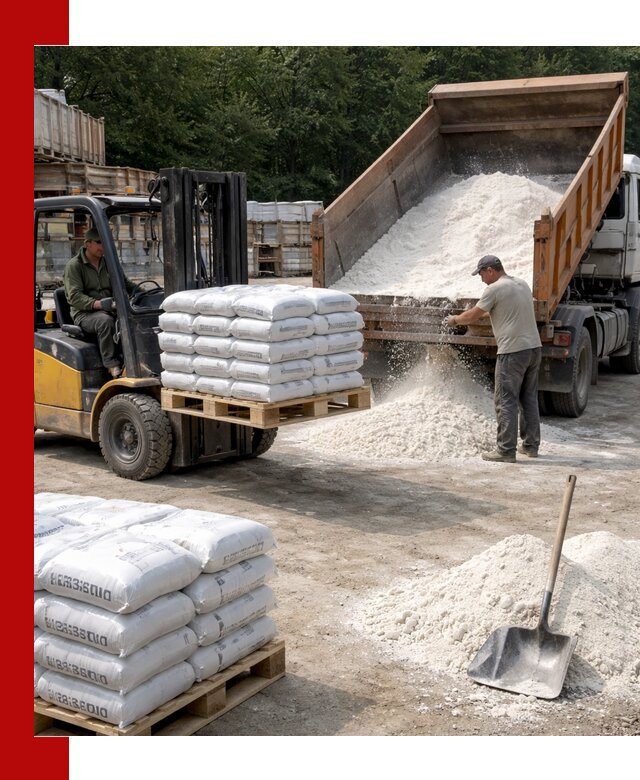 Доставка строительной извести оптом и в розницу в Егорьевске