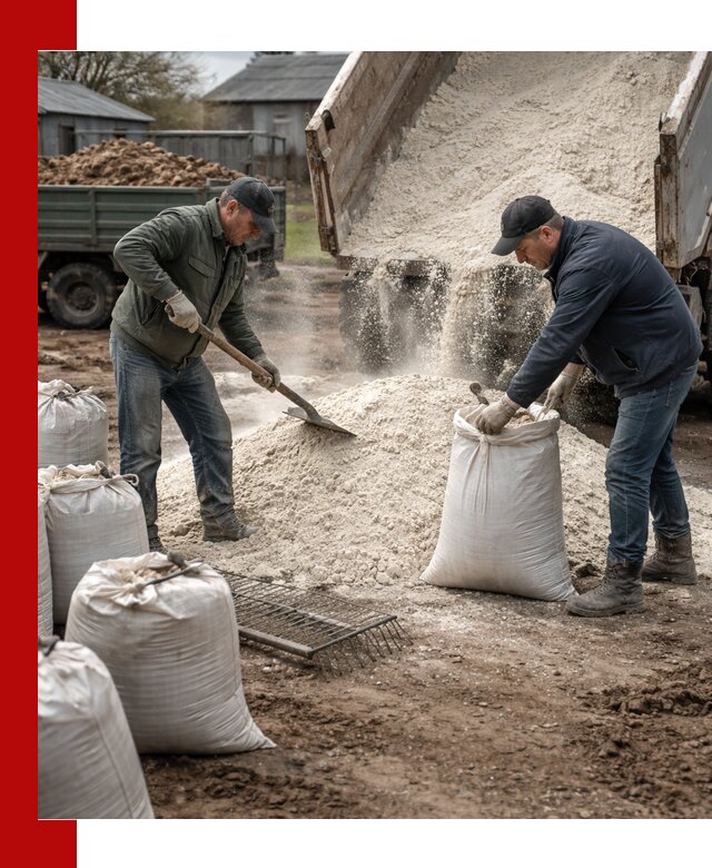 Доставка извести пушонки в Егорьевске оптом и мелким оптом