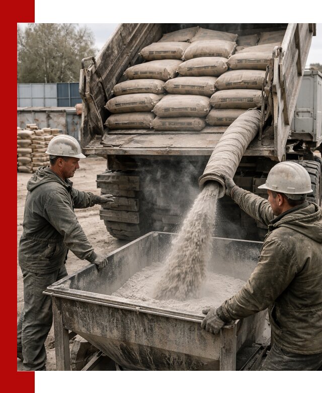 Доставка цемента М400 в Егорьевске оптом и в розницу