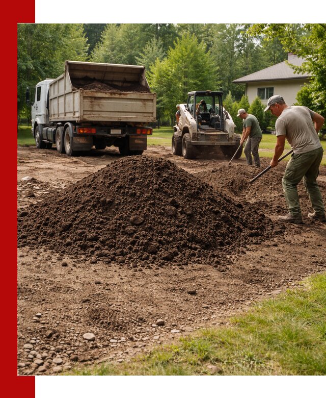 Доставка и укладка грунта для газона в Егорьевске
