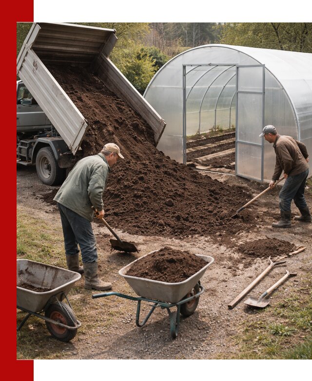 Грунт для теплицы с доставкой в Егорьевске — плодородный субстрат под растения