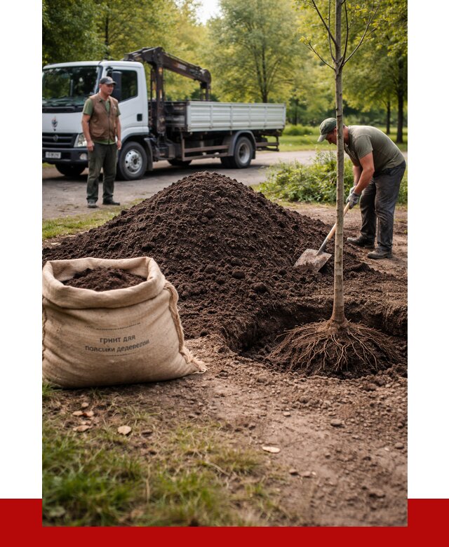 Грунт для посадки деревьев в Егорьевске от 1215 р. | ПРОНЕРУДГрь