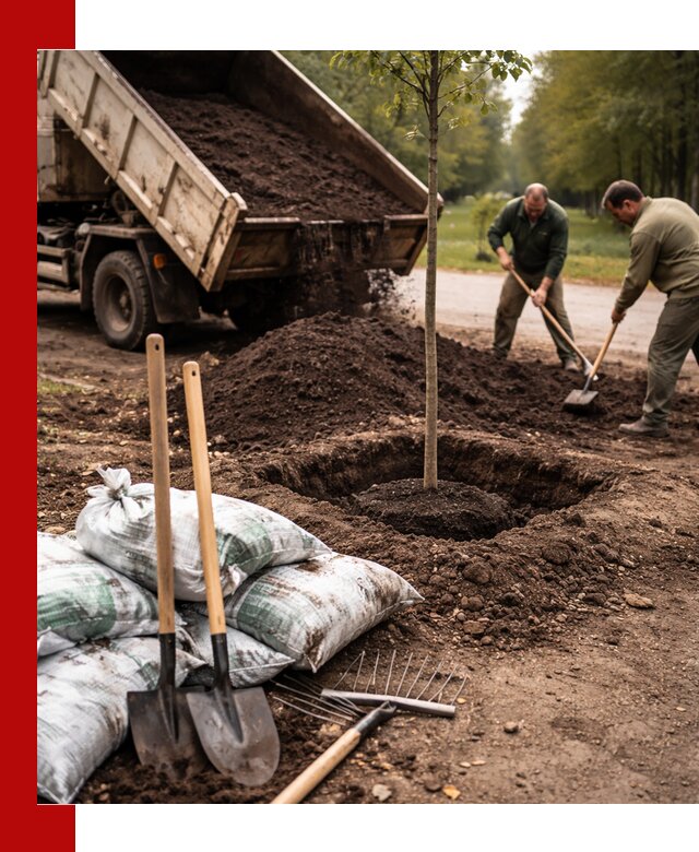 Грунт для посадки деревьев в Егорьевске — доставка и подготовка почвы