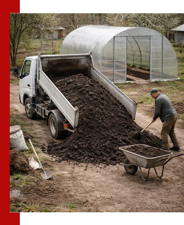 Чернозем для теплицы с доставкой в Егорьевске