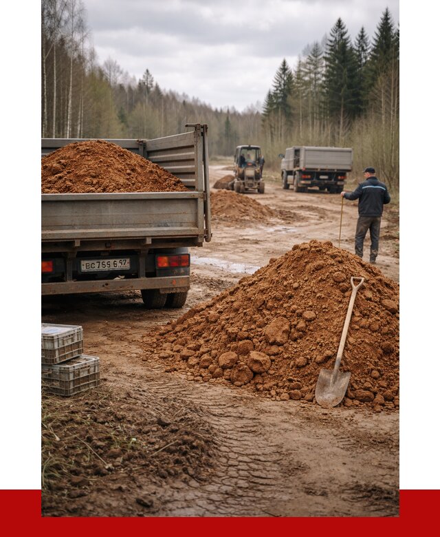 Глина и суглинки в Егорьевске от 4557 р. за куб | ПРОНЕРУДГрь