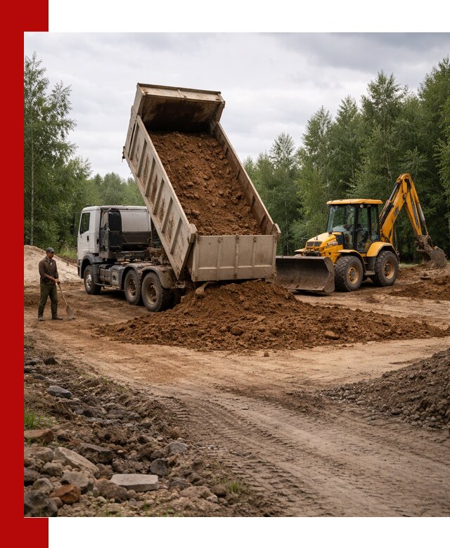 Доставка суглинка самосвалами в Егорьевске подсыпка и планировка